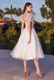 Jane Midi Dress Off White Glitter Tulle Dress