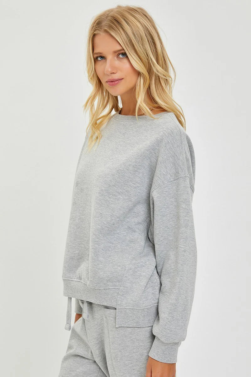 Thea Step Hem Sweatshirt