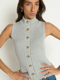Nation Ira Sweater Vest Heather Grey