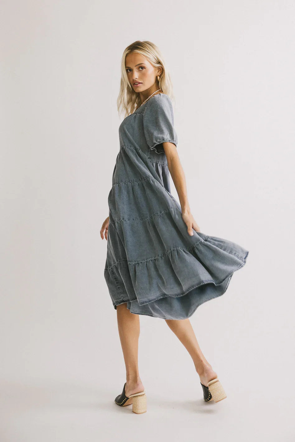 Maribel Denim Midi Dress FINAL SALE