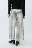 Lucy Striped Baggy Pants in Black
