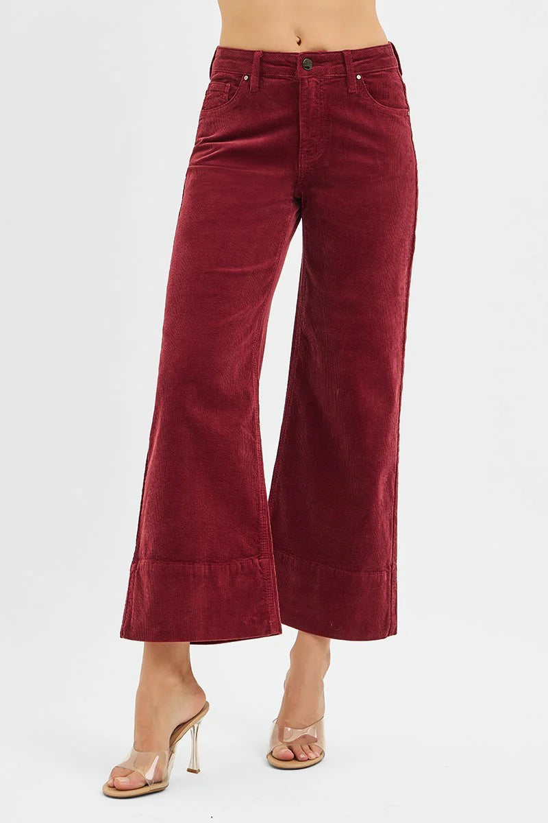 Freesia Corduroy Pant in Wine