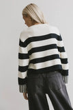 Helena Striped Sweater in Black FINAL SALE