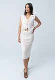 Joana Knit Vest in Ivory
