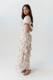 Oakley Ruffle Floral Maxi Dress
