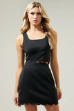 Ferris Scalloped Tank Top