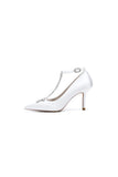 Party Pointed Toe Crystal Strap High Heels Shoes