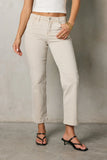 Nyla Straight Leg Jeans in Beige FINAL SALE