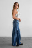 Streit Dark Denim Washed Low Rise Straight Leg Jeans