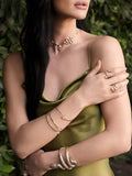Marquise Coiled Bangle