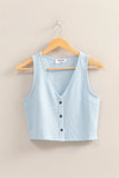 Ash Cropped Vest