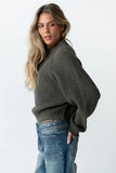 Shayla Knit Sweater in Charcoal