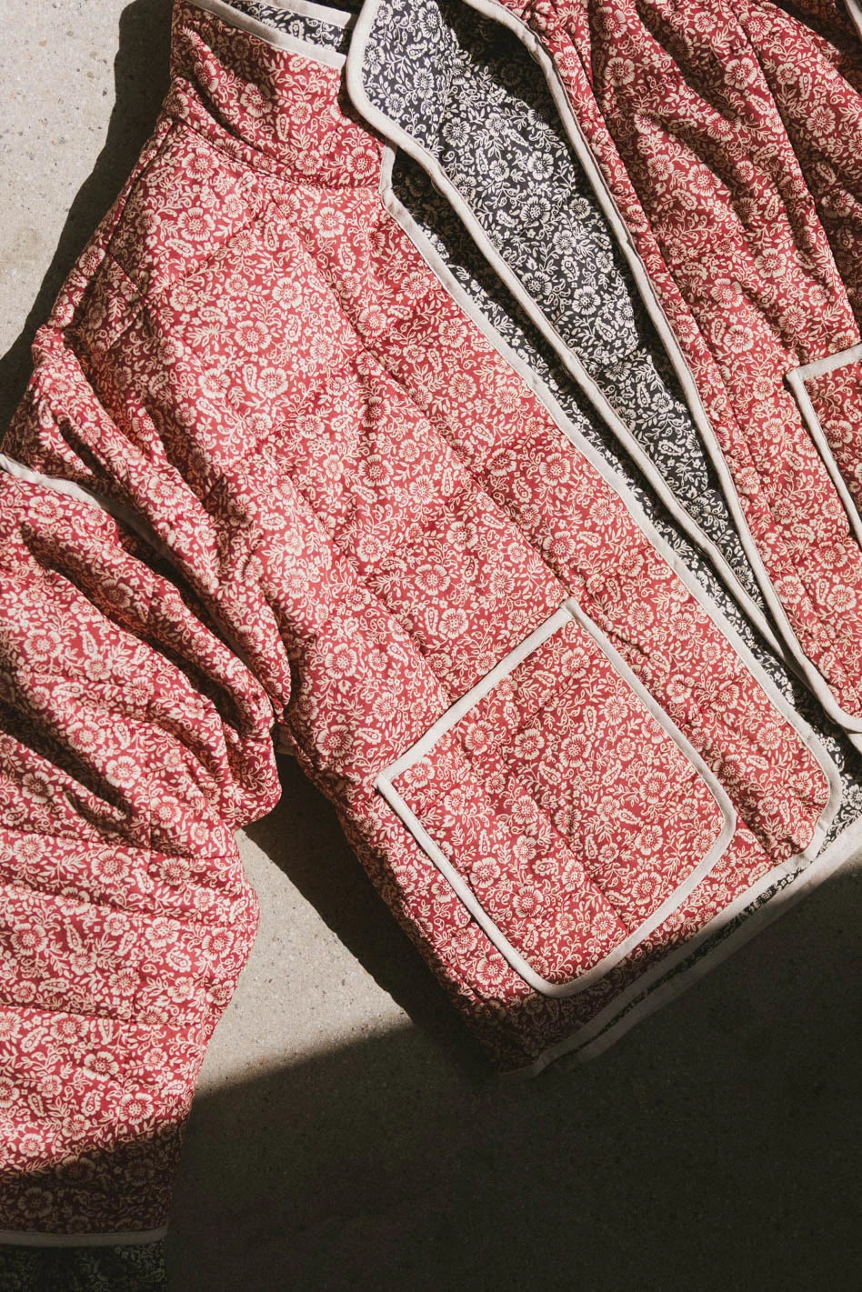 Kadee Quilted Jacket in Burgundy FINAL SALE
