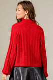 Adkins Ribbed High Neck Sweater