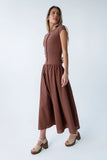Bailee Maxi Dress in Red Brown