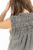 Maren Gingham Ruffle Top