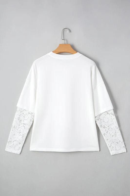 Nadia Lace Layer Tee