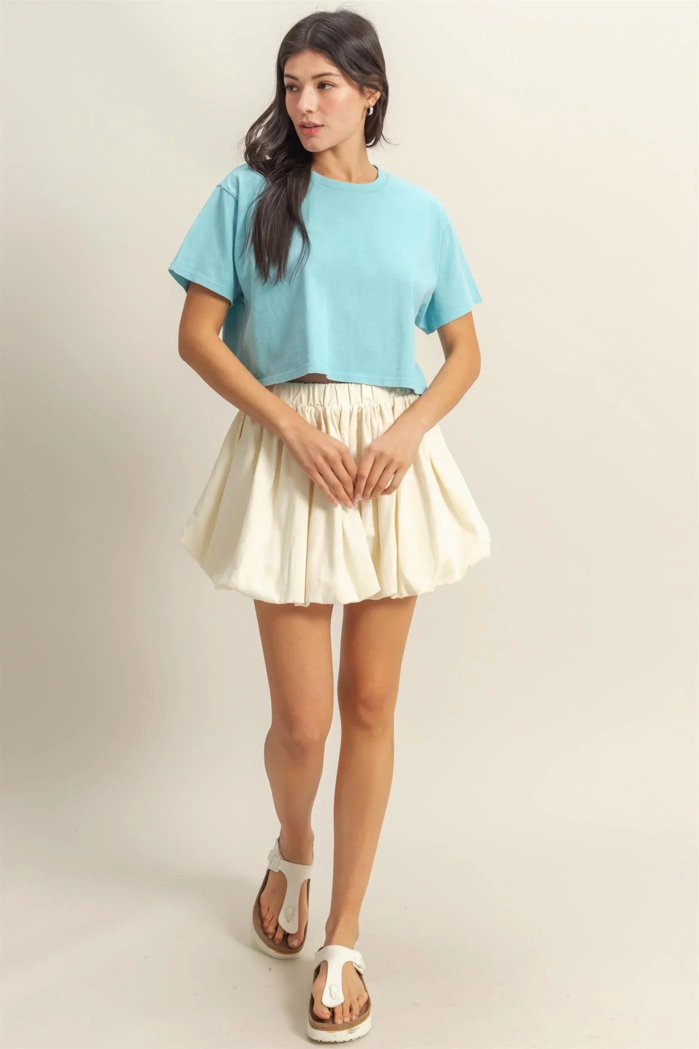 Amie Balloon Hem Skirt