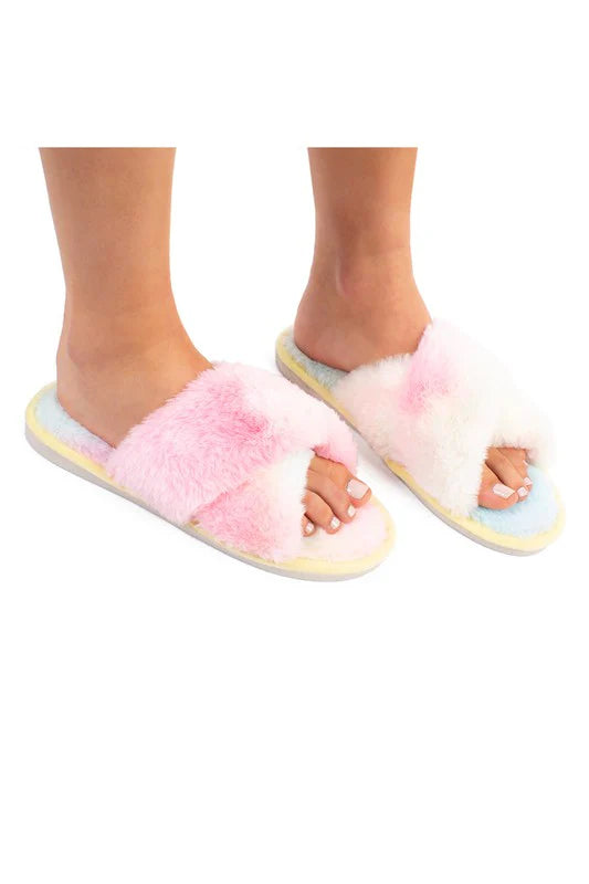 Over The Rainbow Slippers in Yellow