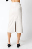 Molly Leather Midi Skirt