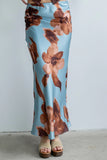 Kenya Satin Maxi Skirt