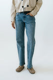 Elise Wide Leg Jeans in Medium Wash