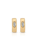 Small Marquise Crystal Hoop Earrings