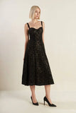 TIFFANY BLACK LACE MIDI DRESS
