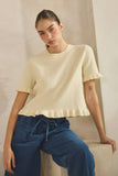 Drew Ruffle Hem Tee