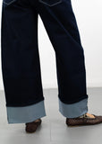 Kimberly Wide Leg Cuffed Jean