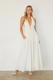 Arden Linen Halter Maxi Dress