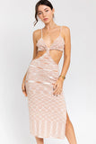 Julia Space Die Midi Dress