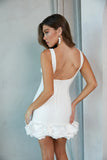 Nara Boatneck Bubble Bodycon Mini Dress