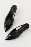 Nena Slingback Heels in Black