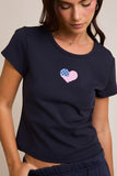 Heart Flag Baby Tee