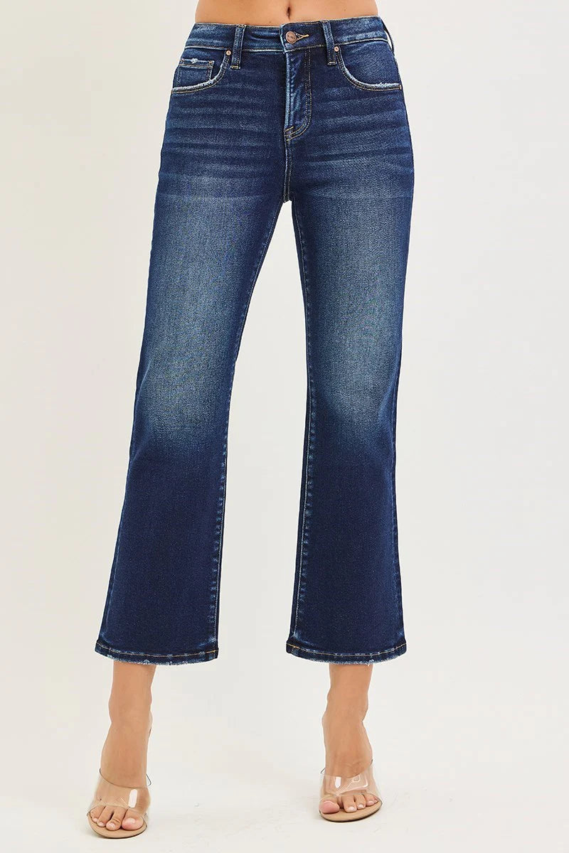 Nova Cropped Jean Deep Blue