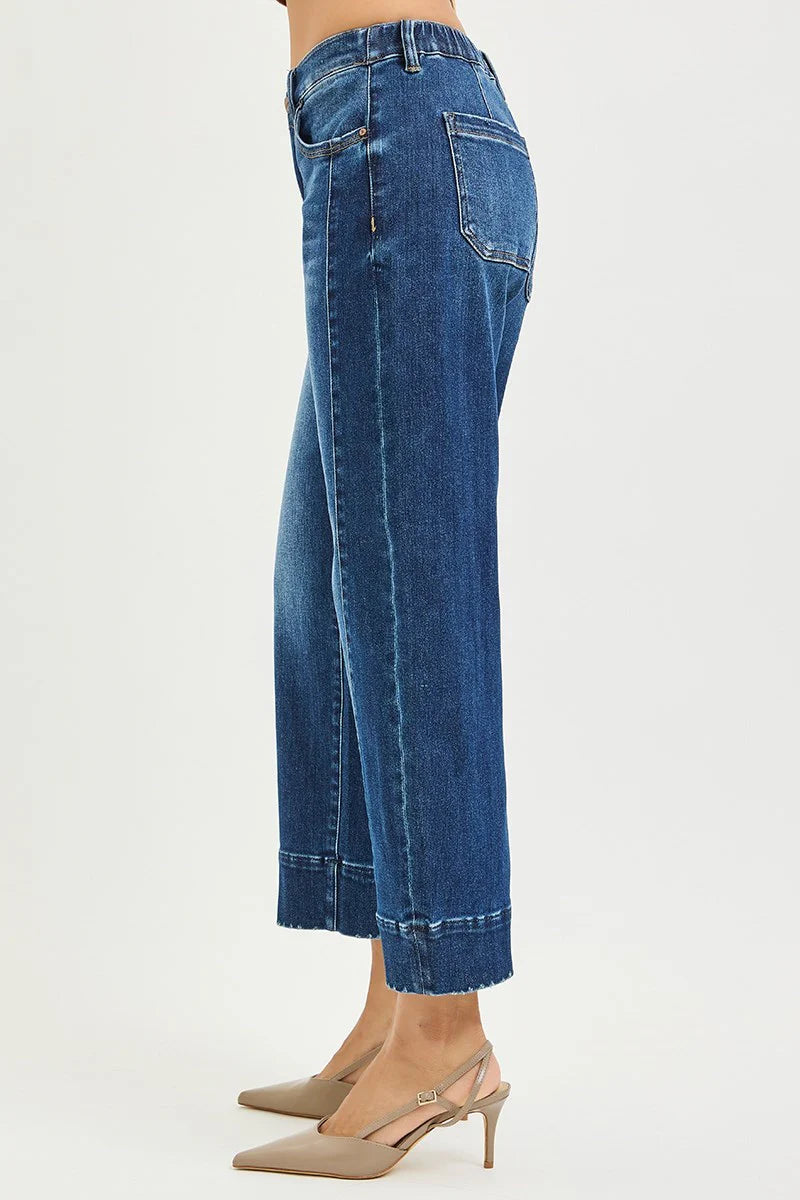 Isla Barrel Jean Dark Wash