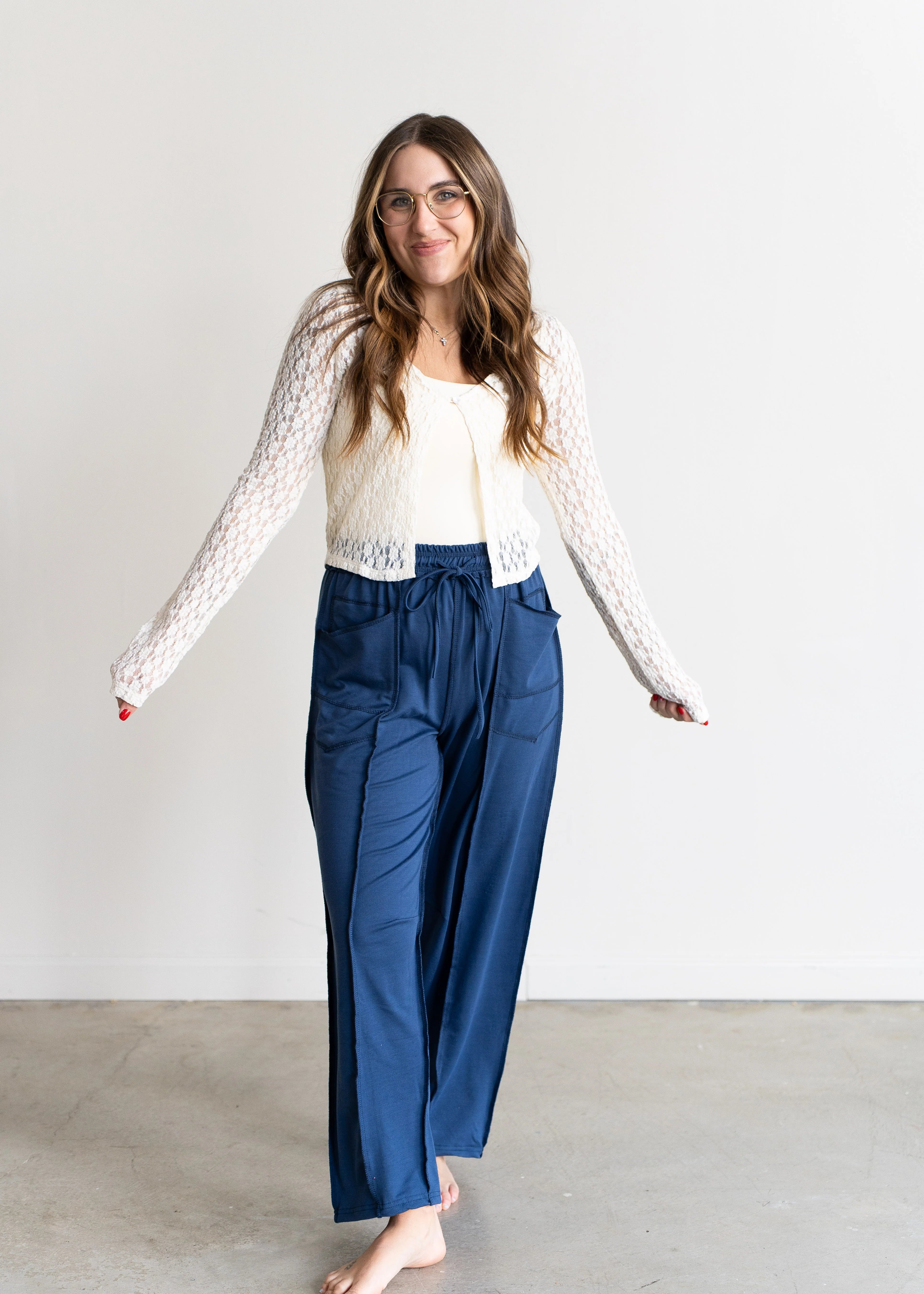 Tessa Wide Leg Drawstring Pants