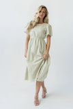 Scotty Embroidered Midi Dress