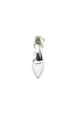 Pointed Toe Bridal Heels with Ankle Strap