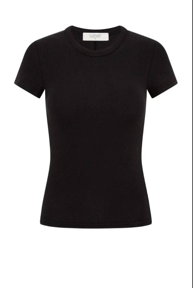 Organic Ribbed SS Tee