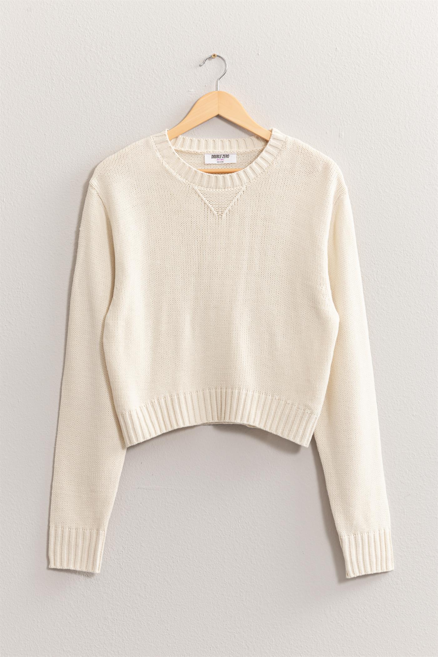 Calli Cropped Knit Sweater