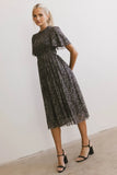 Sofia Midi Dress in Purple FINAL SALE