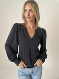 Kira Long Sleeve V Neck Top