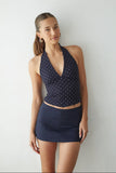 Vic Double Slit Mini Skort
