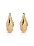 Molten Metal Hoop Earrings
