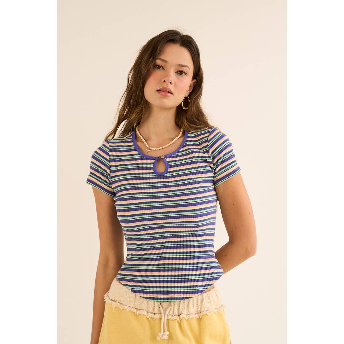 Vivi Striped Knit Top