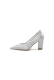 Pointed Toe Slip on Lace Wedding Shoes