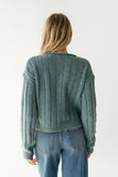 Katira Button Up Sweater in Blue