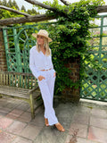 Palmer Gauze Button Down Top